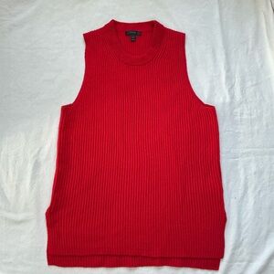 J.CREW Red Sleeveless Knit